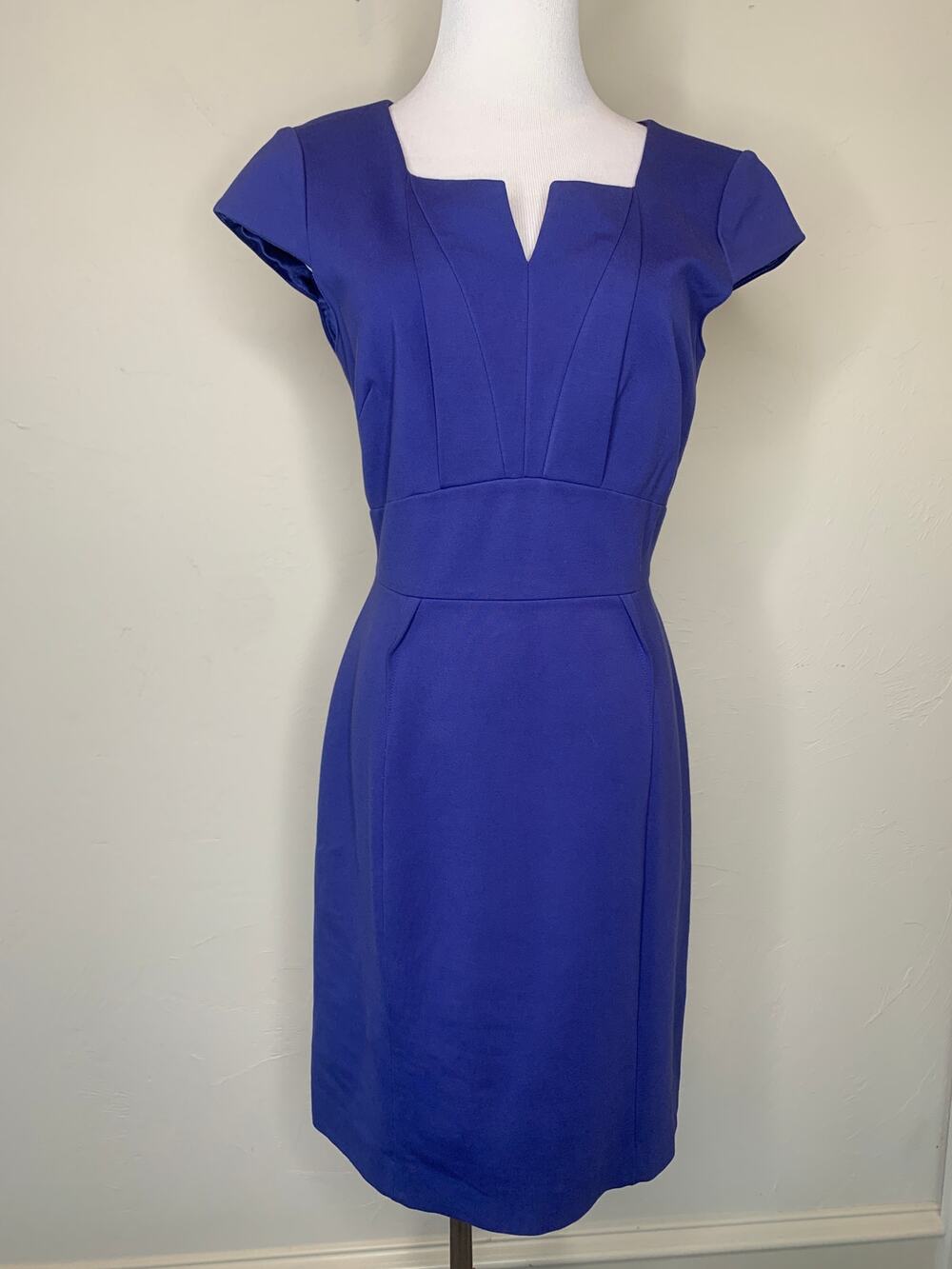 Antonio Melani Periwinkle Blue Sheath Dress Career Classic Sz 6